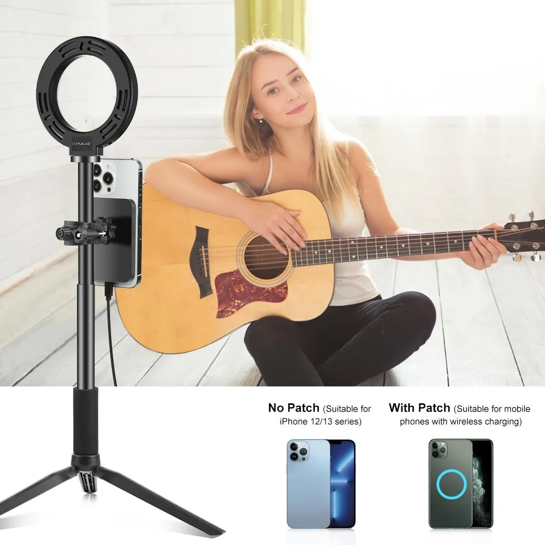 15W Magnetic Wireless Charger With Vlogging Phone Clamp