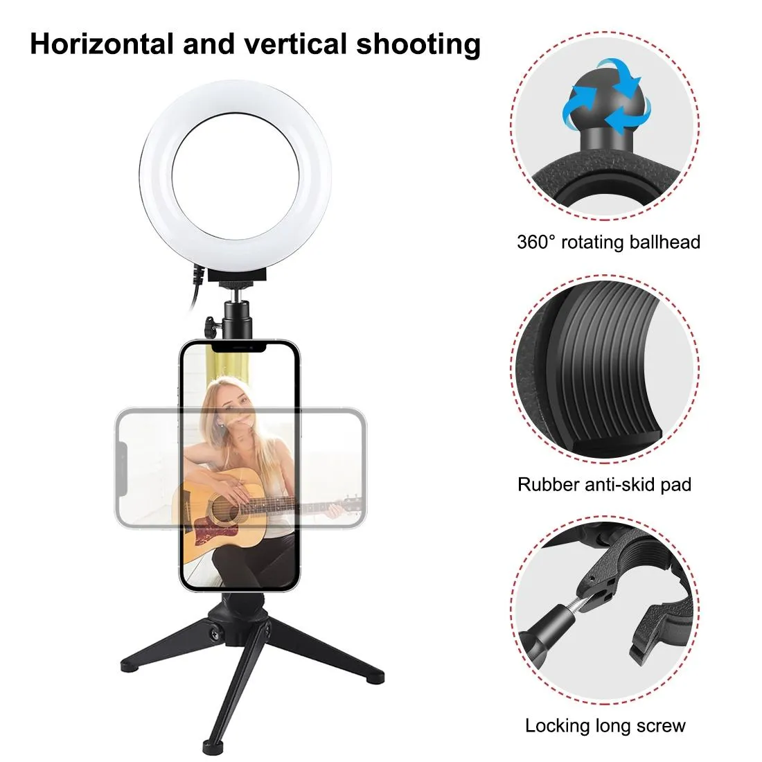 15W Magnetic Wireless Charger With Vlogging Phone Clamp