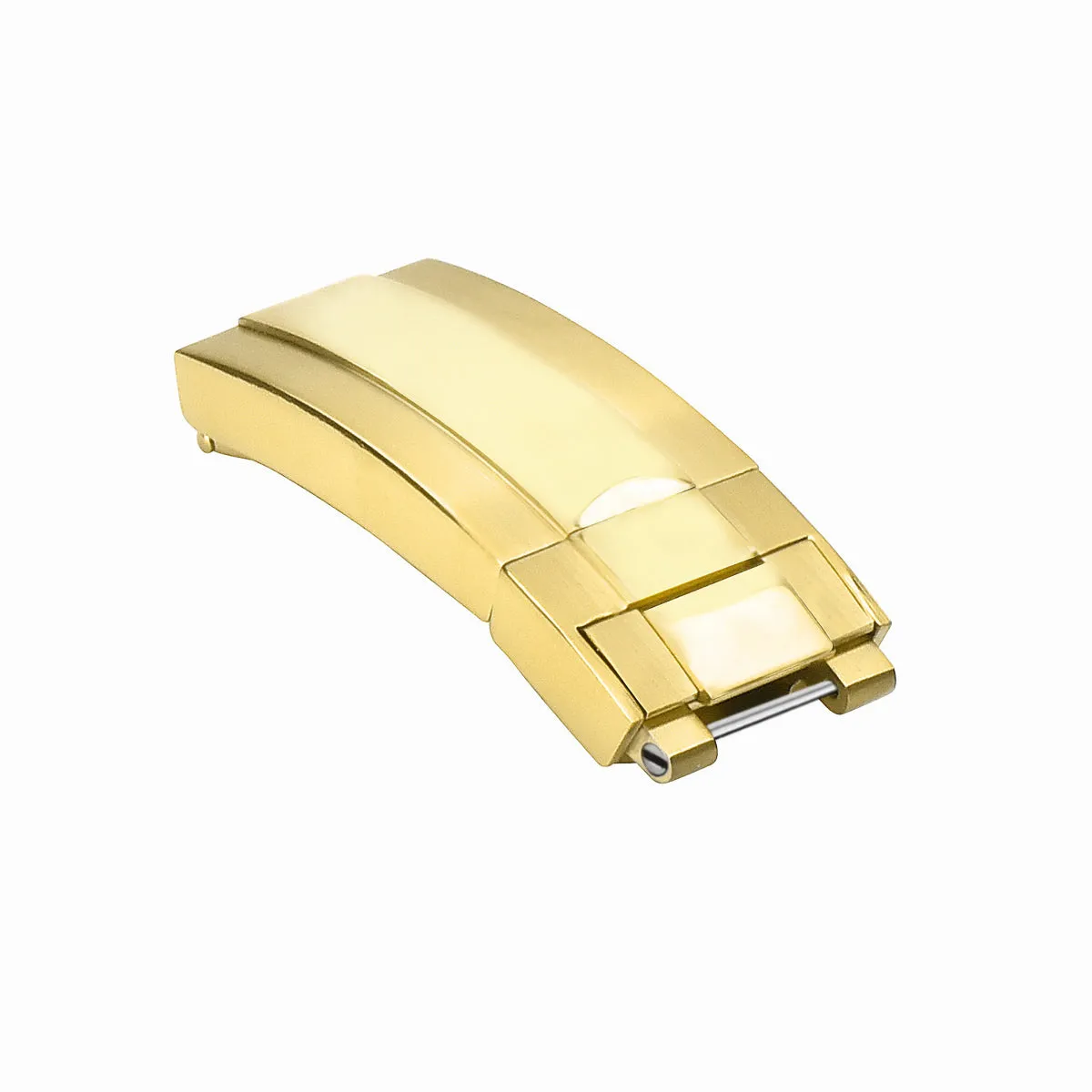18 x 9 BUCKLE CLASP FOR ROLEX DAYTONA DATEJUST GMT LEATHER BAND WATCH STRAP GOLD