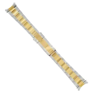 19MM OYSTER WATCH BAND FOR ROLEX DATEJUST, DATE 1500 15000 15505 F/LOCK T/TONE
