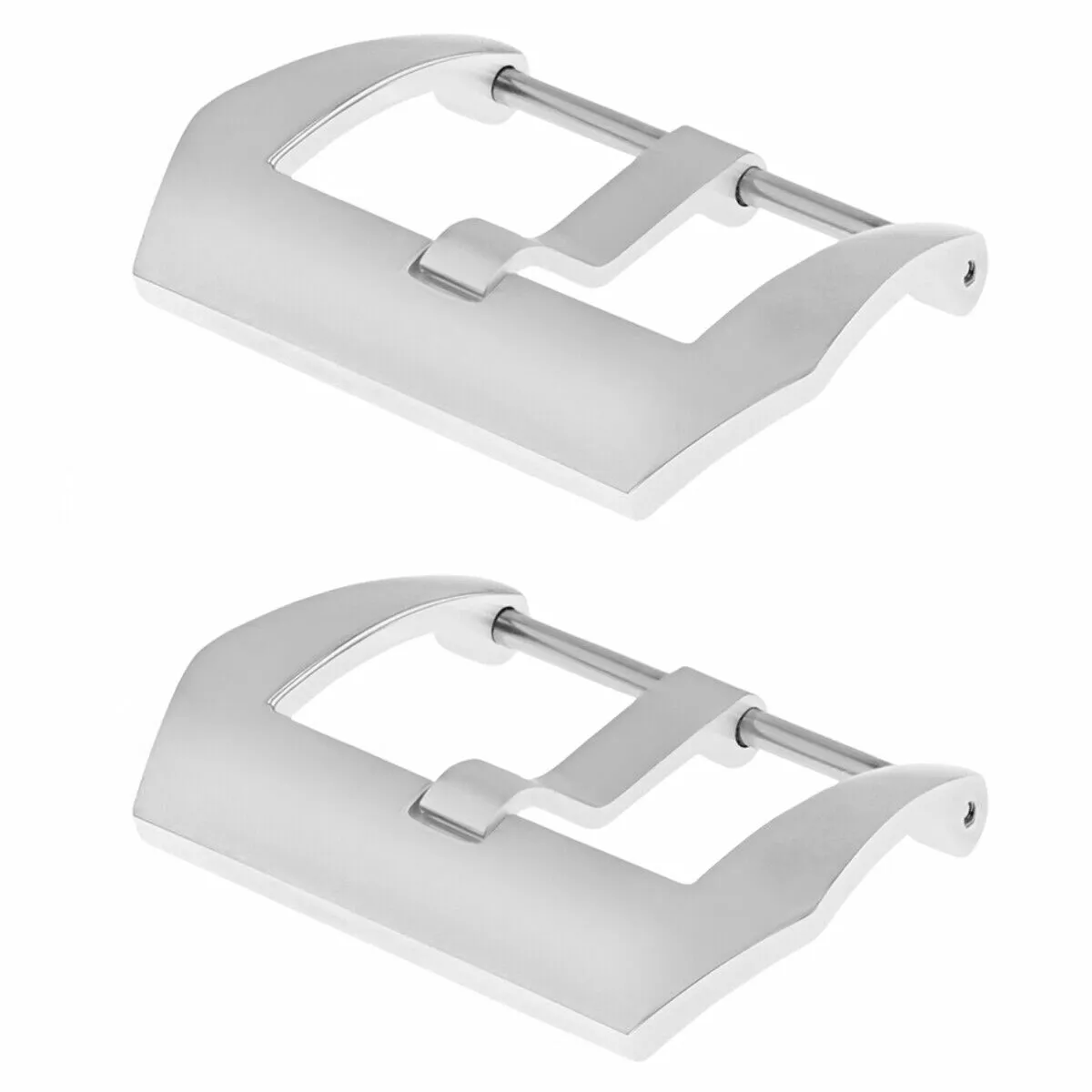 2 - 22MM PRE-V SCREW BUCKLE FOR PANERAI 40MM FITS STRAP BAND TOP QUALITY SHINY