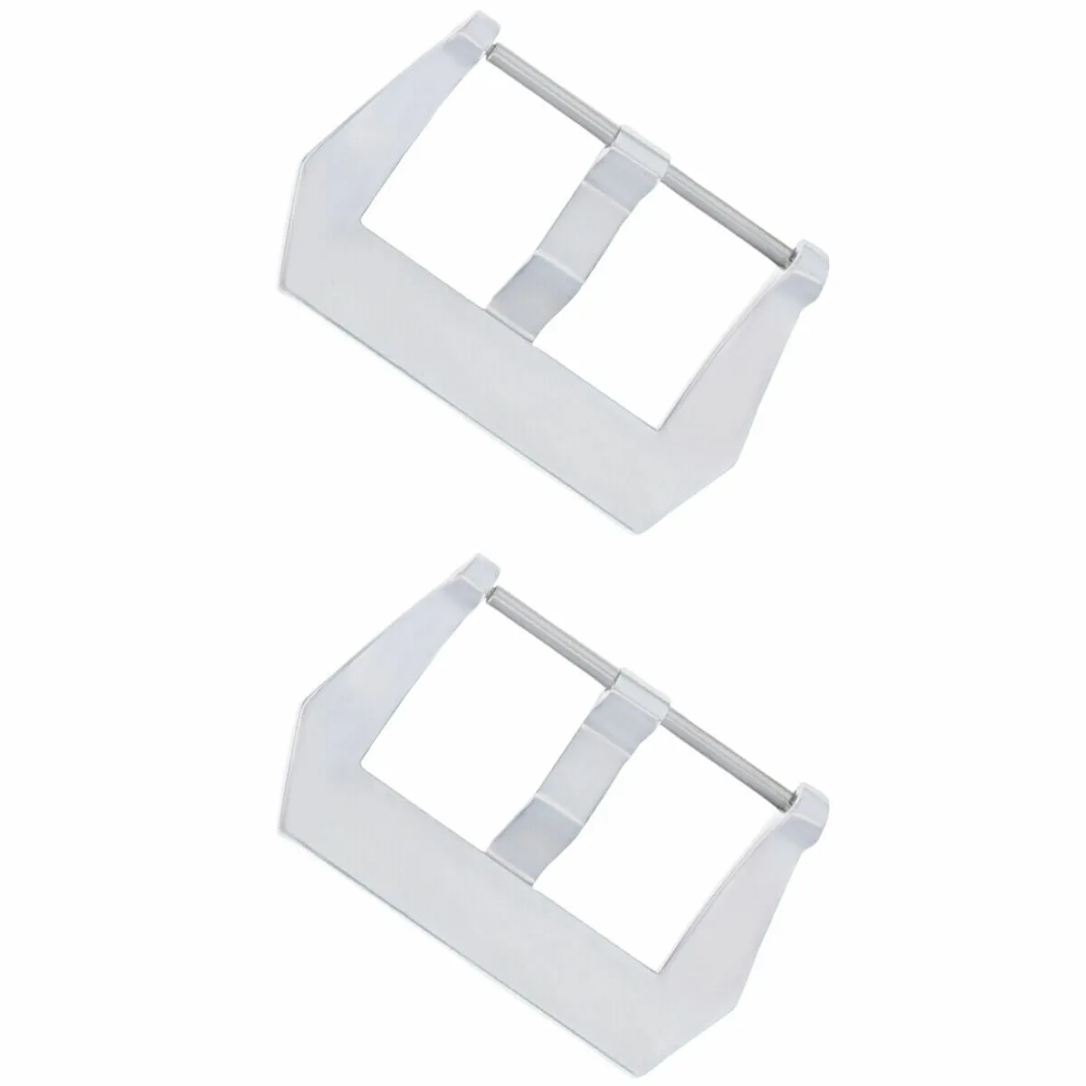 2 - 22MM PRE-V SCREW BUCKLE FOR PANERAI 40MM FITS STRAP BAND TOP QUALITY SHINY