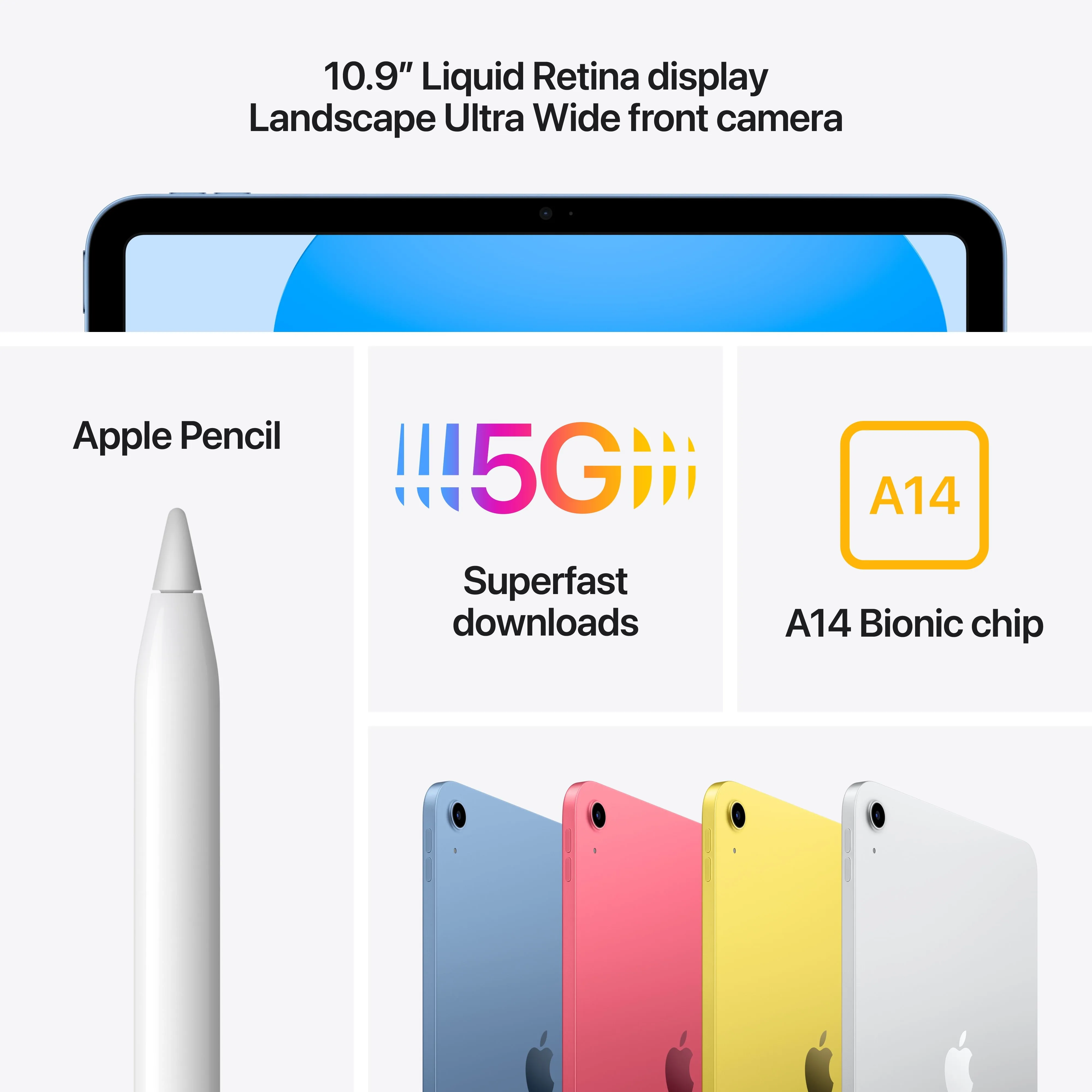 2022 Apple 10.9-inch iPad Wi-Fi   Cellular 64GB - Blue (10th Generation)