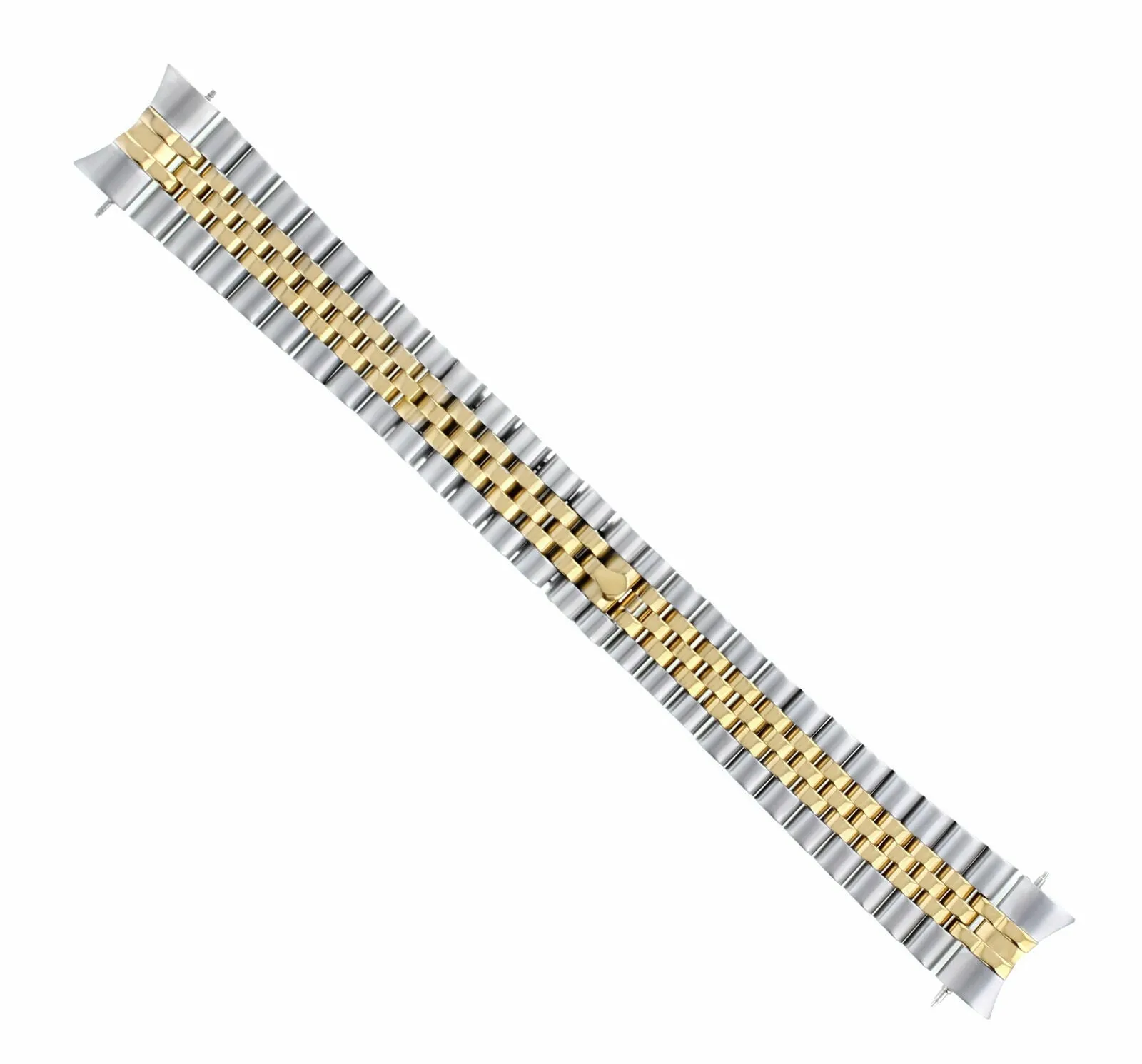 20MM JUBILEE WATCH BAND FOR ROLEX 116200 116233 116234 HIDDEN CLASP TWO TONE