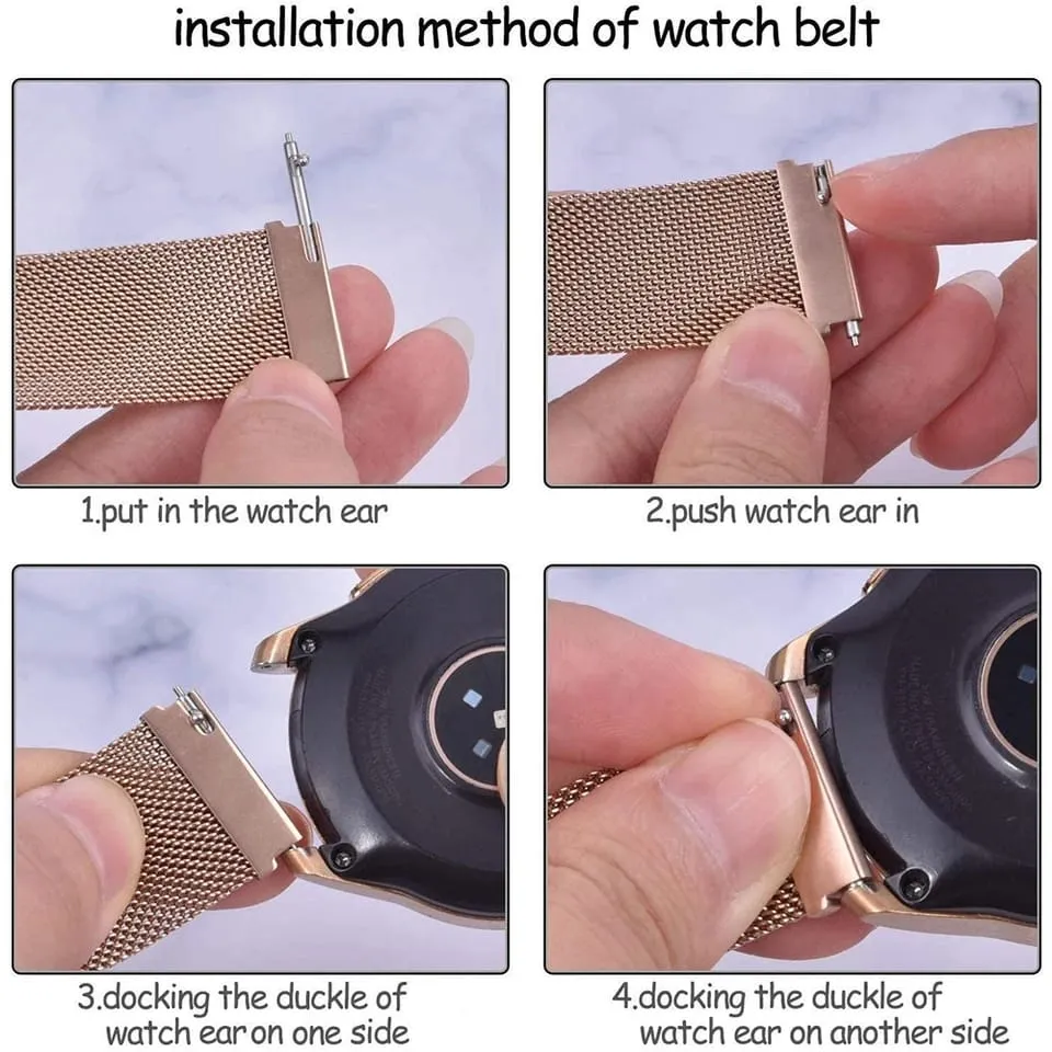 20MM MAGNETIC CHAIN STRAPS FOR REALME SMART WATCH, TECHLFE DIZO WATCH 2 AND 2 SPORTS.
