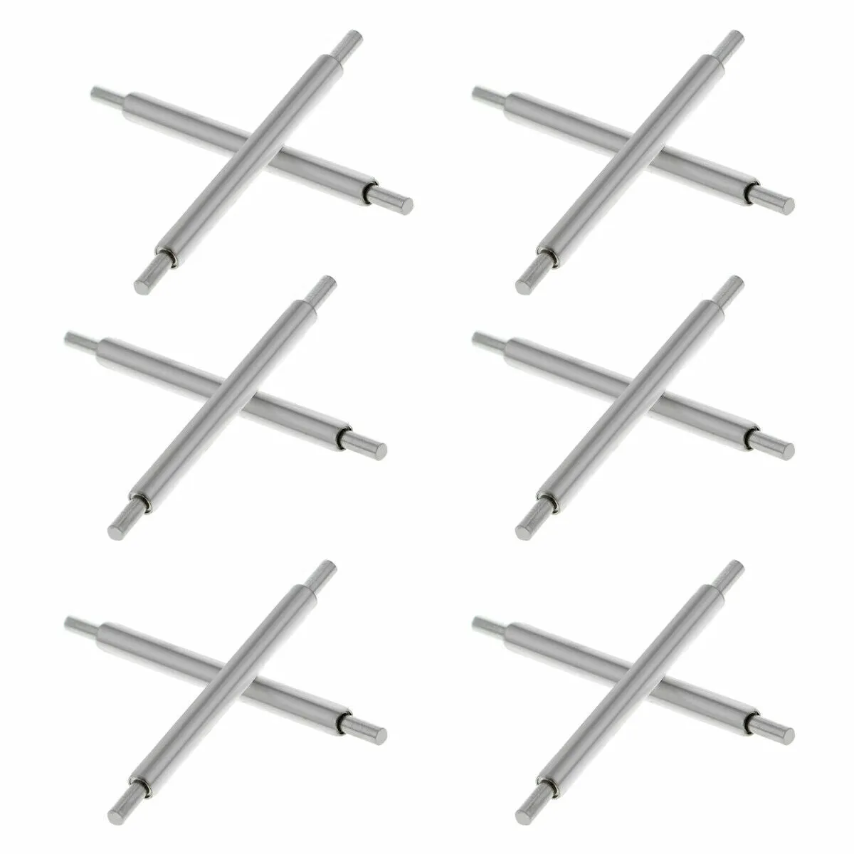 6 SPRING BAR PIN FOR ROLEX SUBMARINER 16800 GMT 1675 1680 LEATHER STRAP BAND