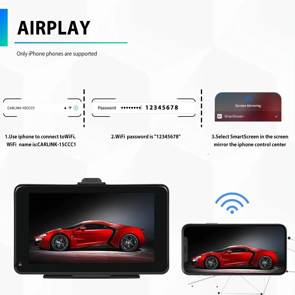 7 Inch Hd Smart Screen Carplay   Android Auto   Android - 32G