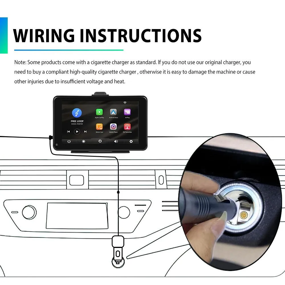 7 Inch Hd Smart Screen Carplay   Android Auto   Android - 64Gb