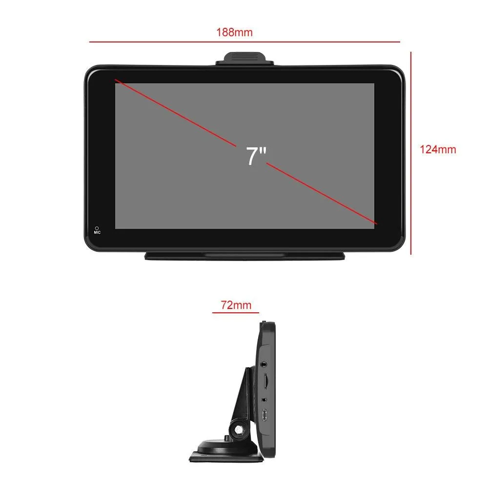 7 Inch Hd Smart Screen With Wireless Carplay & Android Auto   Camera