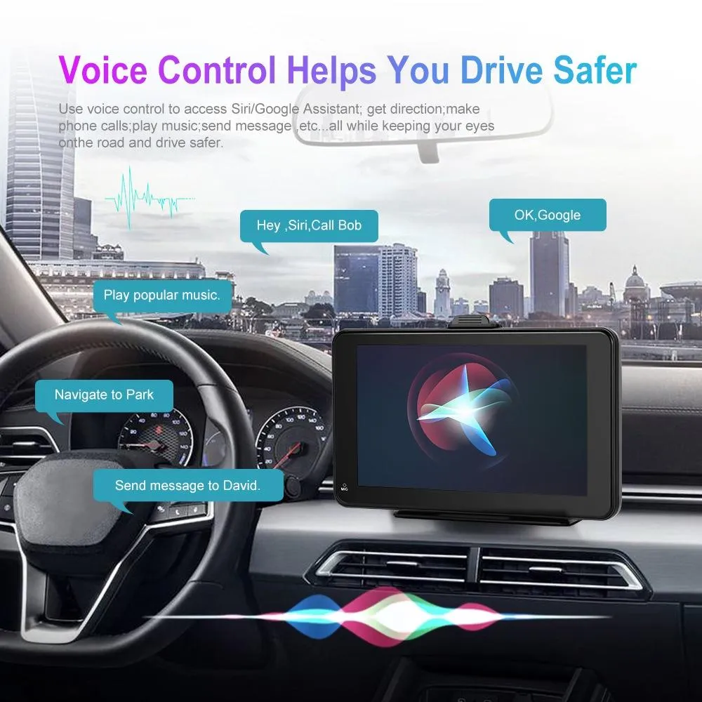 7 Inch Hd Smart Screen With Wireless Carplay & Android Auto - No Camera