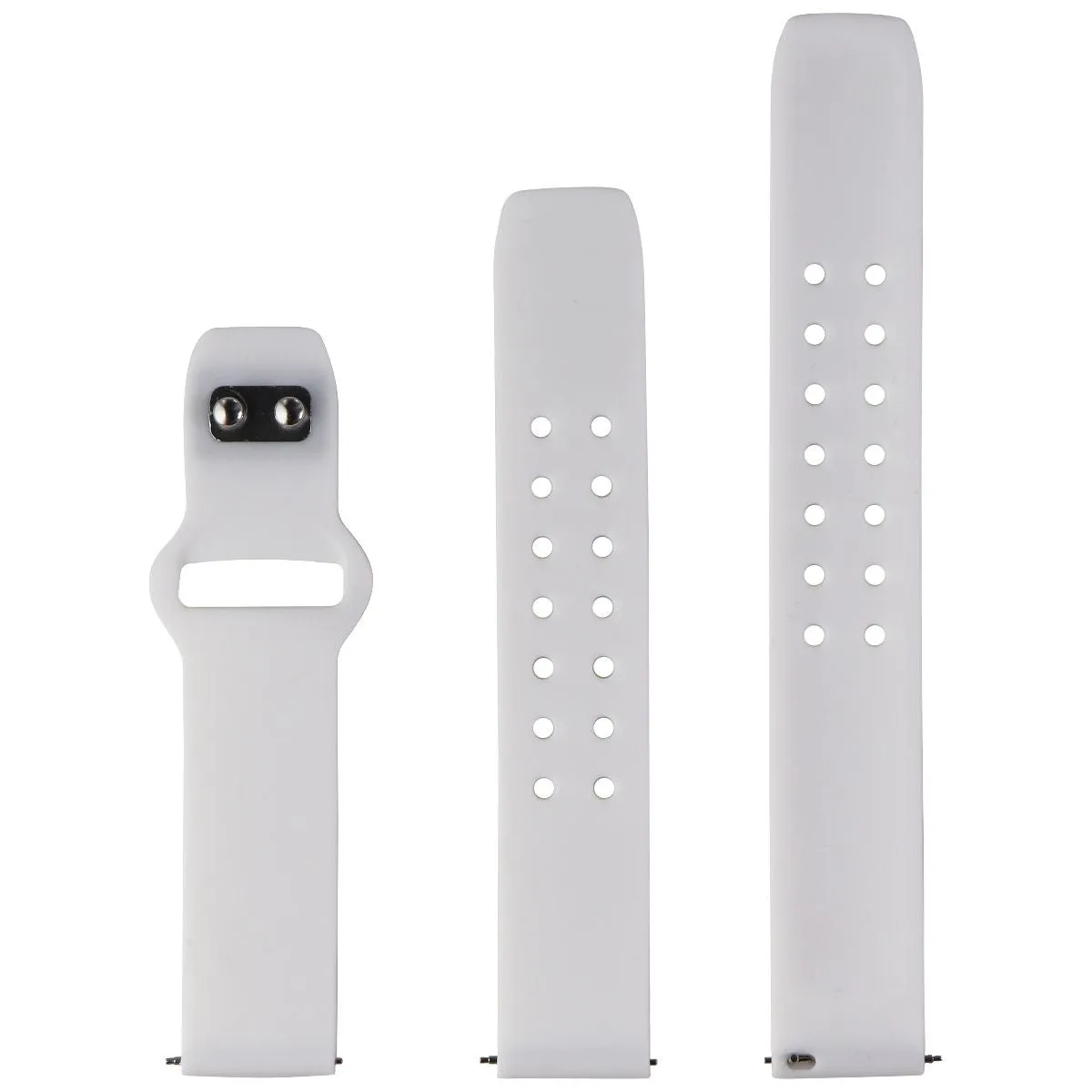 Affinity Bands (20mm) Watch Band for Smartwatches & More - White Silicone