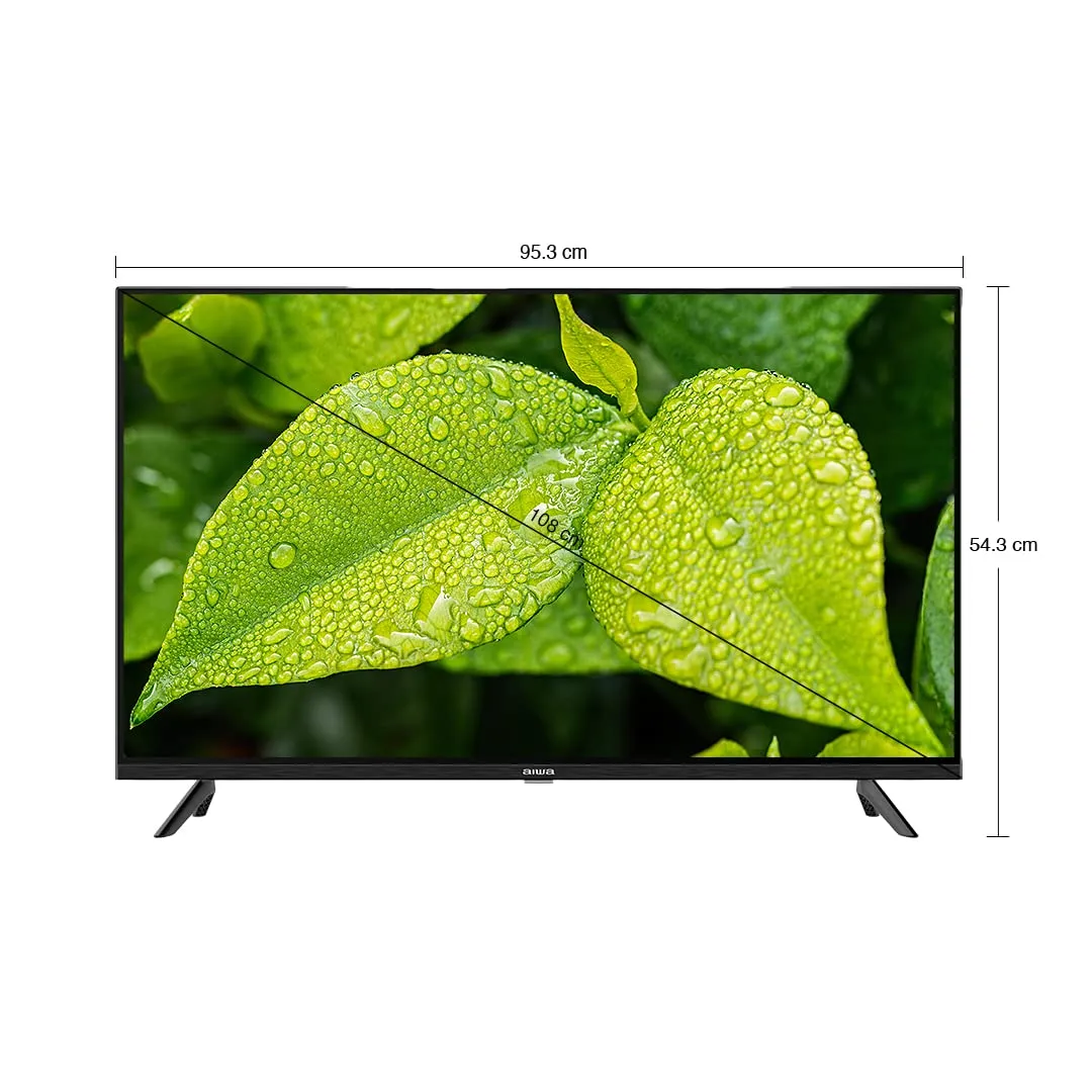 Aiwa A43UHDX3 MAGNIFIQ 108 cm (43 inches) 4K Ultra HD Smart Android LED TV (Black)  | Powered by Android 11