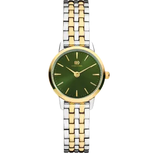 Akilia Mini Link Two-Tone Gold Green