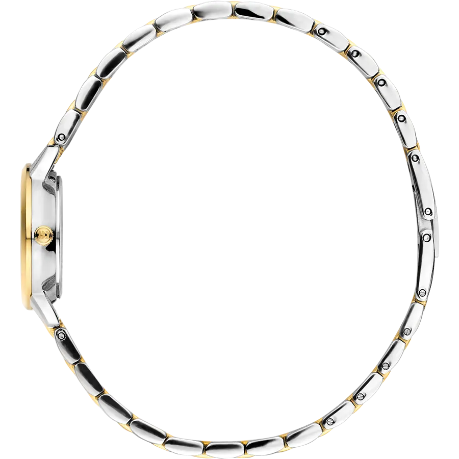 Akilia Mini Link Two-Tone Gold Green