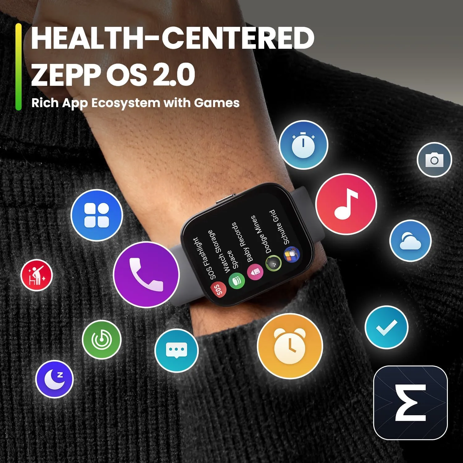 Amazfit Renewed Bip 5 Smart Watch for Men & Women, Alexa Built-in, GPS, Bluetooth Call, 10-Day Long Battery, Refurbished Health Fitness Tracker, Smartwatch for Android Phone & iPhone(Black)