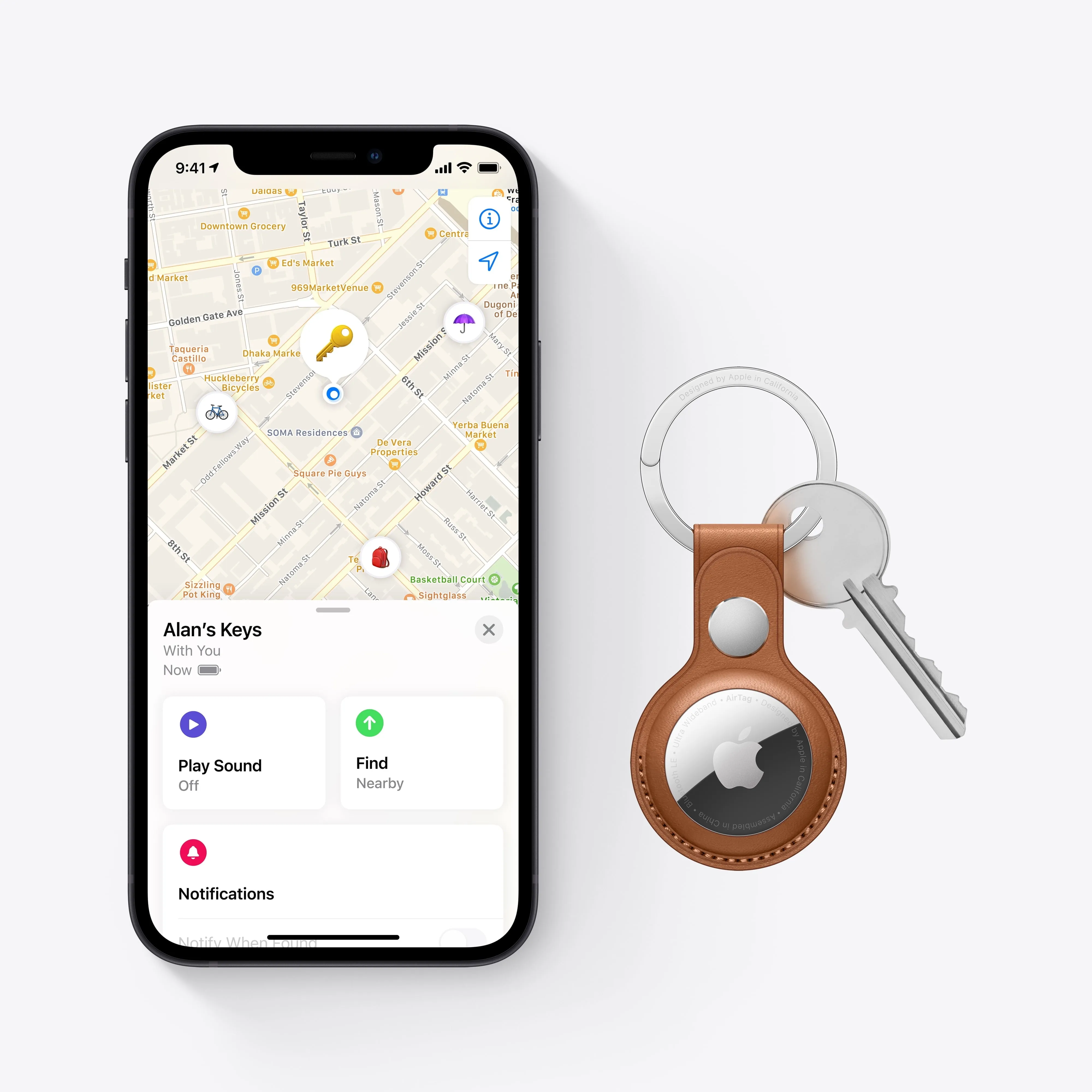 Apple AirTag - 4 Pack, Item Tracker with Apple Find My