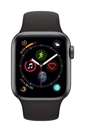 Apple Watch Series 4 (GPS   Cellular) (Renewed) (Black Sport, 44mm)