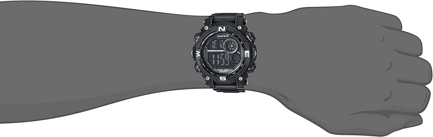 Armitron Sport Men's Digital Chronograph Resin Strap Watch, 40/8284