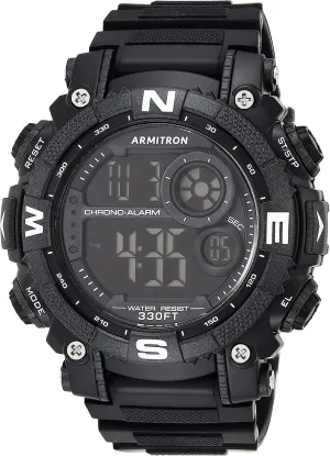 Armitron Sport Men's Digital Chronograph Resin Strap Watch, 40/8284