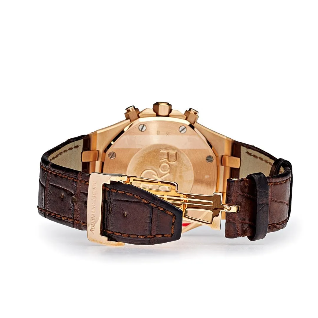 Audemars Piguet Royal Oak 26320OR.OO.D088CR.01 Chronograph Rose Gold Silver Dial