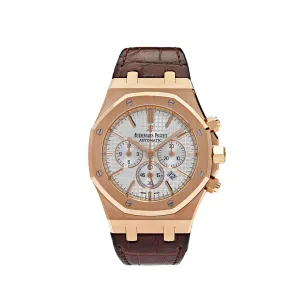 Audemars Piguet Royal Oak 26320OR.OO.D088CR.01 Chronograph Rose Gold Silver Dial