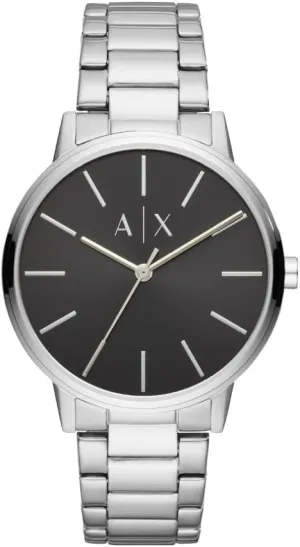 AX ARMANI EXCHANGE Men's Stainless Steel Watch, Color: Silver/Black (Model: AX2700)