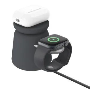 BELKIN BoostCharge Pro 2-In-1 Wireless Stand Fast Charger with 15W MagSafe - White