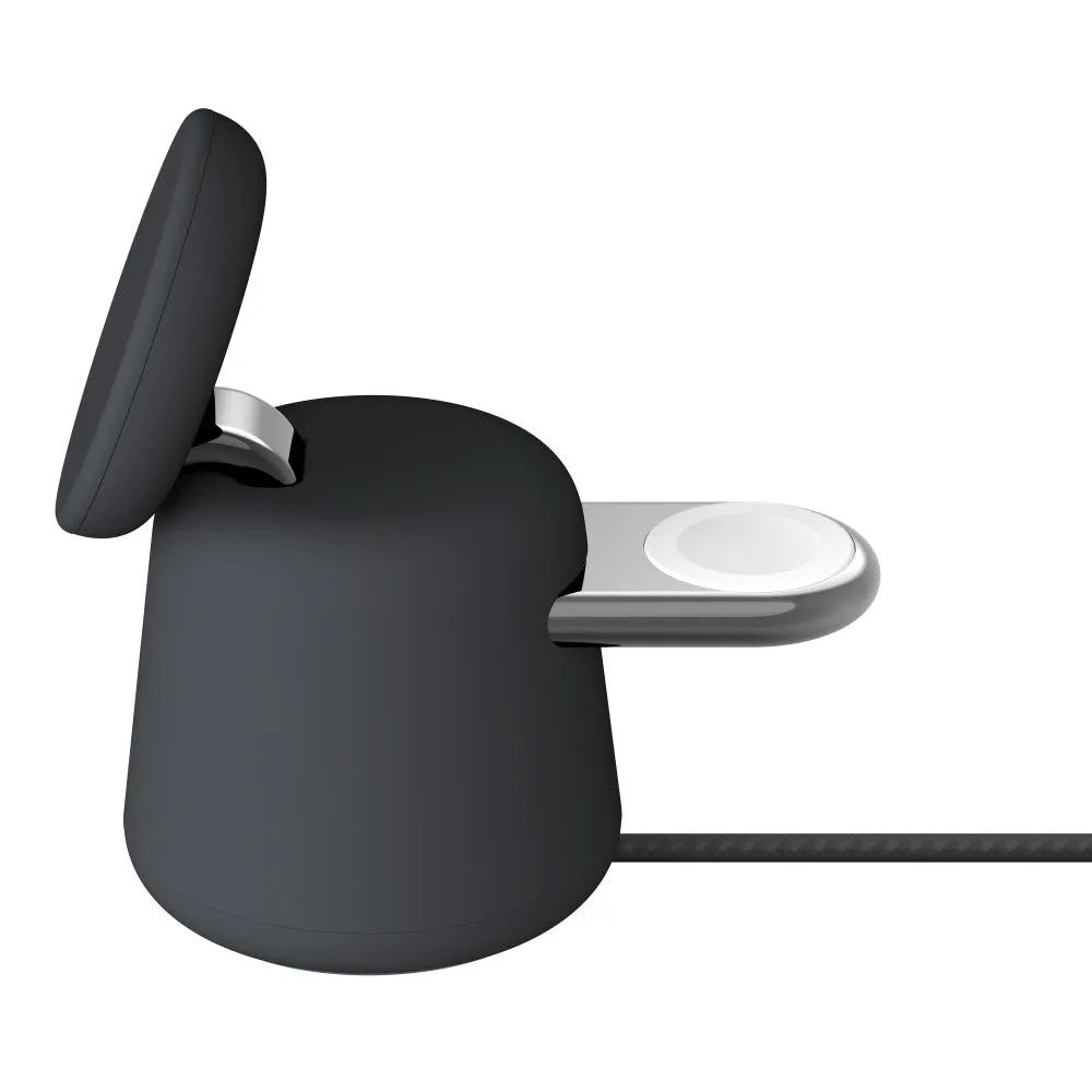 BELKIN BoostCharge Pro 2-In-1 Wireless Stand Fast Charger with 15W MagSafe - White