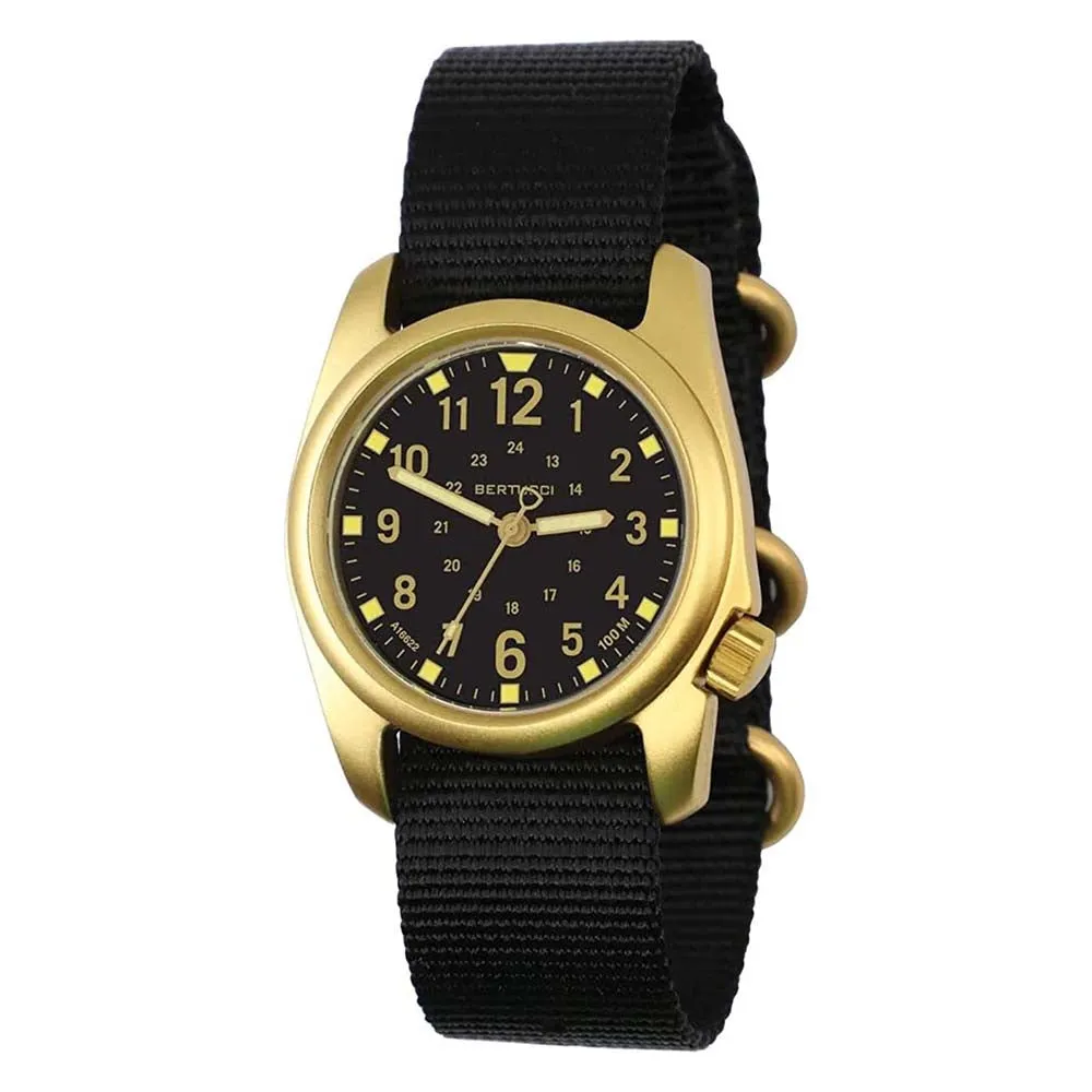 Bertucci A-2A Unisex Black Dial Nylon Band Japanese Quartz Watch - 16302
