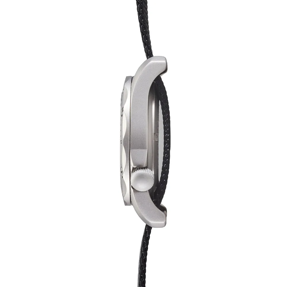 Bertucci A-2TR Vintage  GMT Mens Black Titanium Nylon Band Black Quartz Dial Watch - 12117