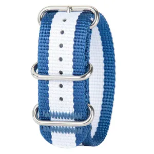 Bertucci DX3 Mariner Blue With White Stripe Nylon Watch Band - B-174