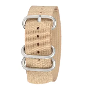 Bertucci Heavy Duty Two-Ply Khaki Nylon Watch Band - B-169