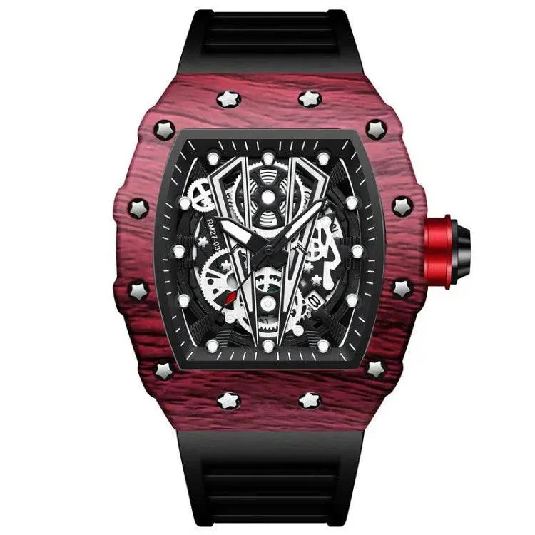 BINBOND B6577 30m Waterproof Quartz Watch in Barrel Design