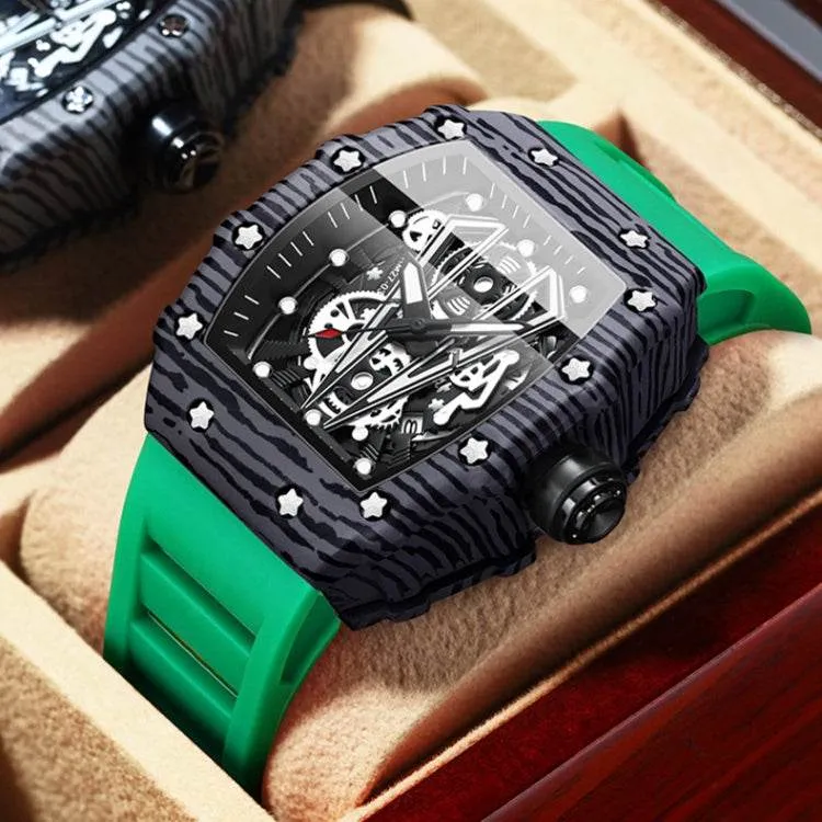 BINBOND B6577 30m Waterproof Quartz Watch in Barrel Design