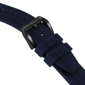Blue Silicone Strap | 24mm Black Buckle