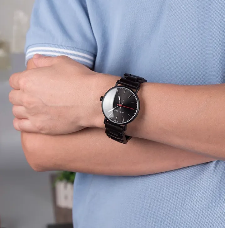 BOBO BIRD CLASSIC ELEGANT BLACK WOODEN WATCH