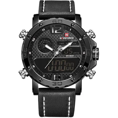 BOOPDO DESIGN DOUBLE DISPLAY MULTI FUNCTION WATERPROOF WATCHES
