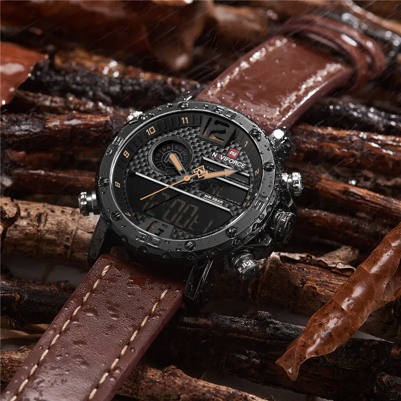 BOOPDO DESIGN DOUBLE DISPLAY MULTI FUNCTION WATERPROOF WATCHES