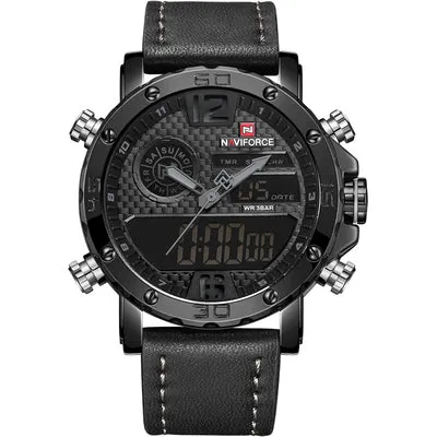 BOOPDO DESIGN DOUBLE DISPLAY MULTI FUNCTION WATERPROOF WATCHES