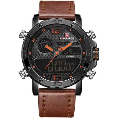 BOOPDO DESIGN DOUBLE DISPLAY MULTI FUNCTION WATERPROOF WATCHES