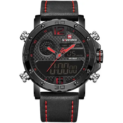 BOOPDO DESIGN DOUBLE DISPLAY MULTI FUNCTION WATERPROOF WATCHES