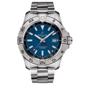 Breitling Avenger 44mm GMT Blue Dial Automatic Gents Watch A32320101C1A1