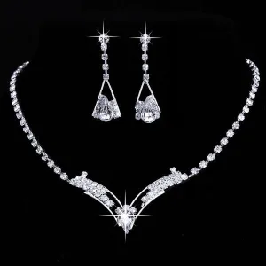 Bride Necklace Earring Jewelry Set