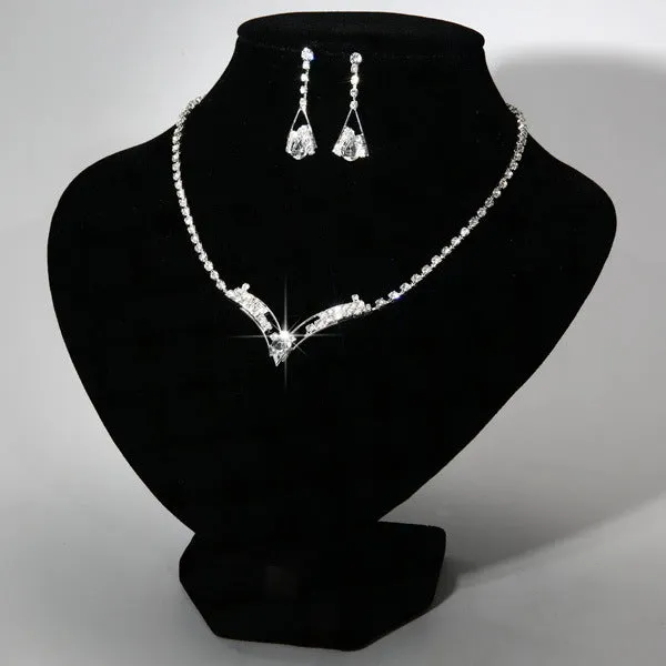 Bride Necklace Earring Jewelry Set