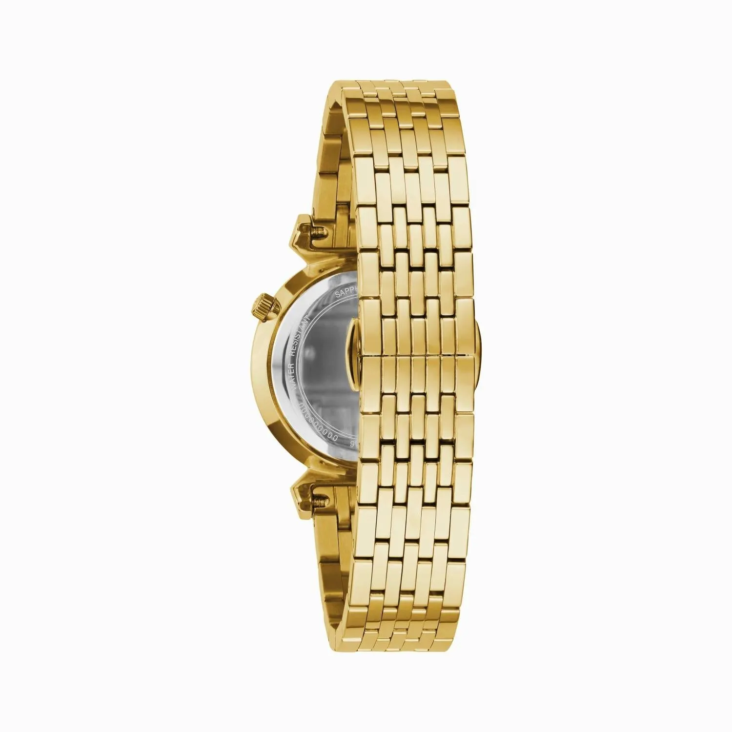 Bulova Classic Collection Watch with 30MM White Round Dial and Stainless Steel Bracelet. 97P149