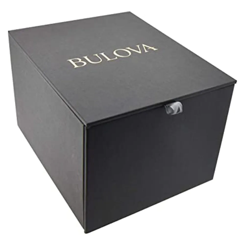 Bulova Men's Silver Dial Gold Stainless Steel Band Quartz Watch - 98A229