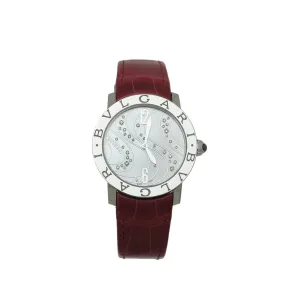Bvlgari Bvlgari Burgundy Steel Diamond Watch