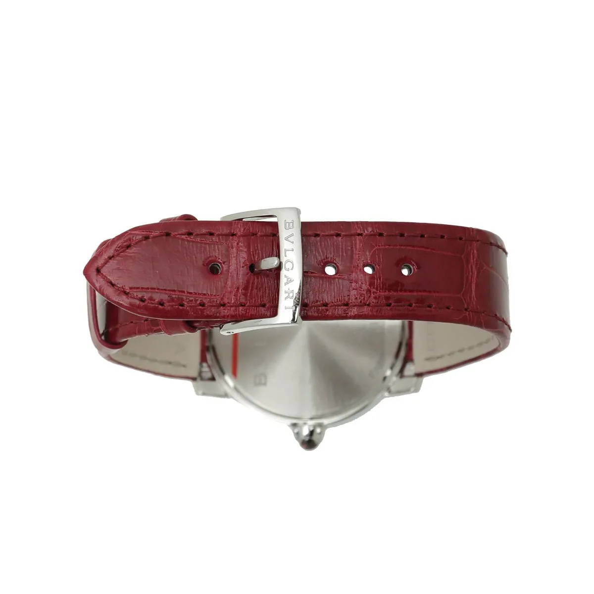 Bvlgari Bvlgari Burgundy Steel Diamond Watch