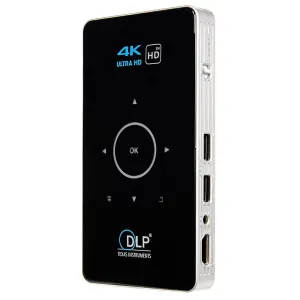 C6 2Gb   32Gb Android Smart Dlp Hd Projector Mini Wireless Projector Black