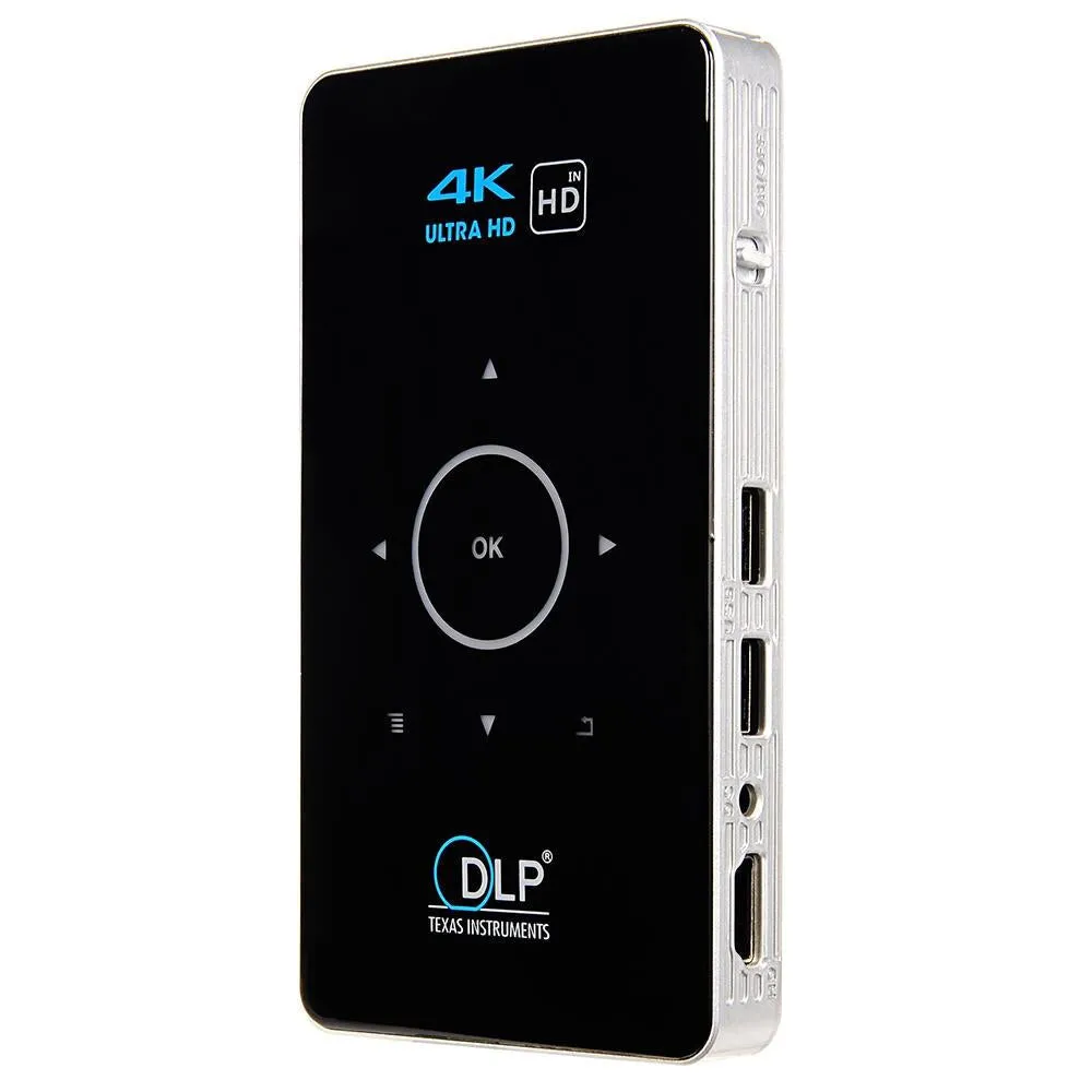 C6 2Gb   32Gb Android Smart Dlp Hd Projector Mini Wireless Projector Black